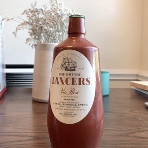 Antique LANCERS Vin Rosé Wine Bottle (circa 1969)